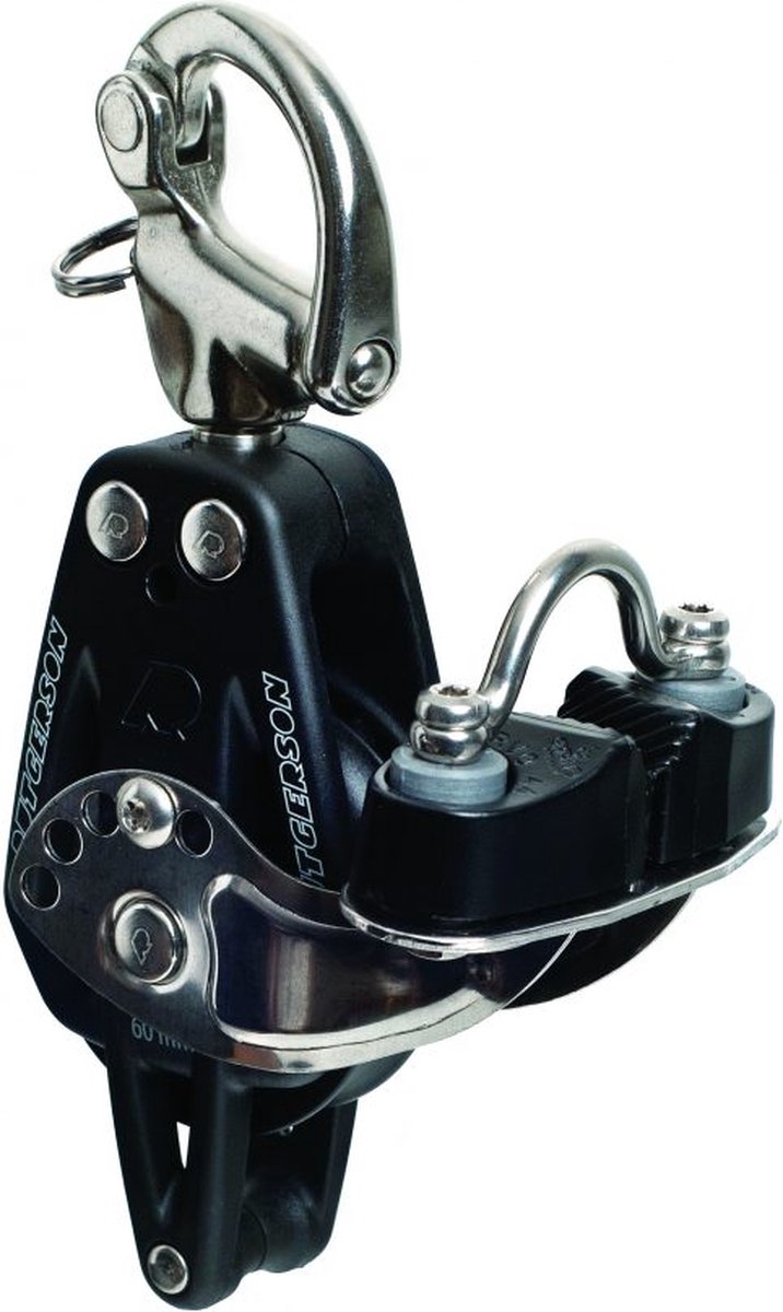 Rutgerson RAW Block 50mm Single met Cam, Becket & Snap Shackle