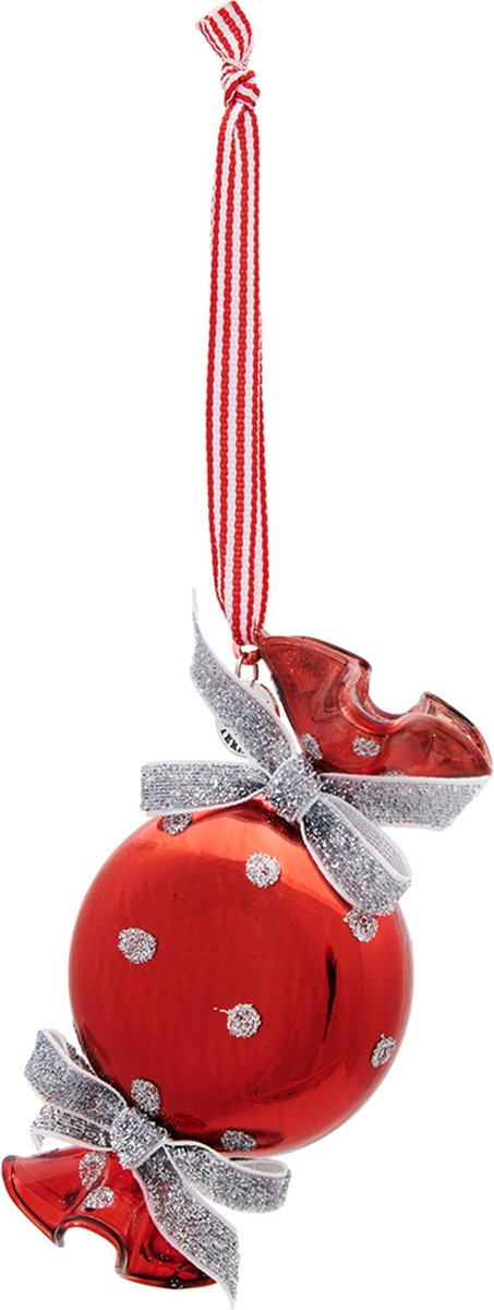 Riviera Maison Kerstbal Rood - Christmas Candy Ornament