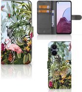 Telefoonhoesje met Pasjes geschikt voor OPPO Reno 8 Lite | OnePlus Nord N20 Jungle
