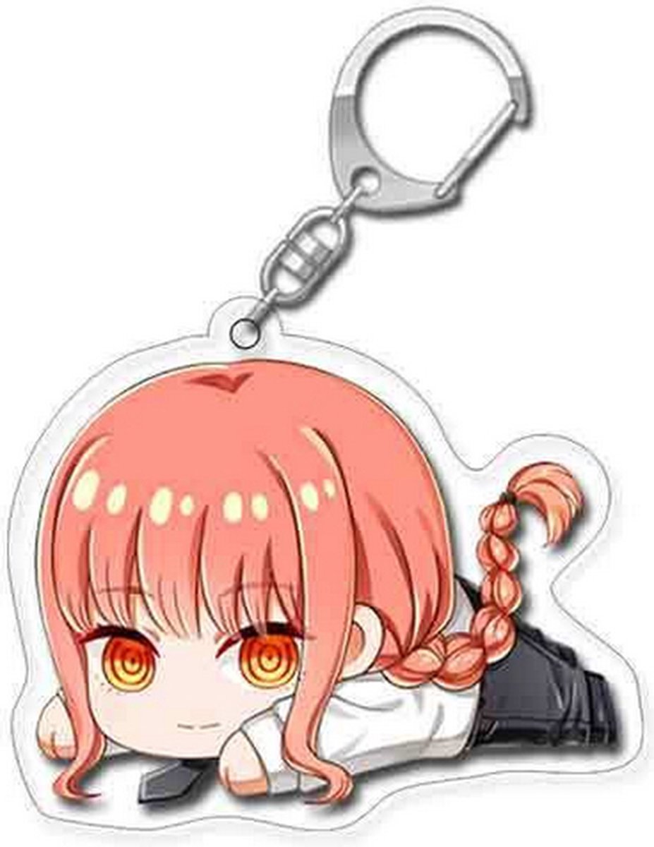 Chainsaw Man - Makima - Liggend - Sleutelhanger/Keychain - Anime Merchandise - Figure - Manga
