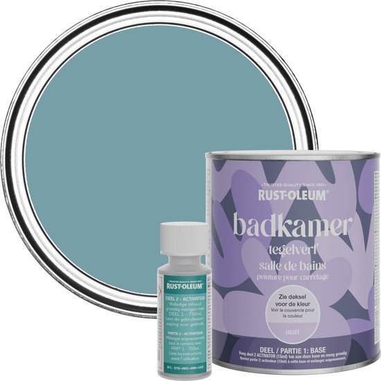 Rust-Oleum Blauw Salle De Bain Carrelage Peinture Mat - Océan Pacifique 750 ml