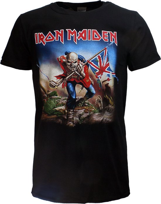 Iron Maiden The Trooper Band T-Shirt Zwart - Officiële Merchandise