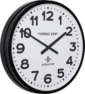 Thomas Kent Wandklok Regulator 54 Cm Staal Wit/zwart