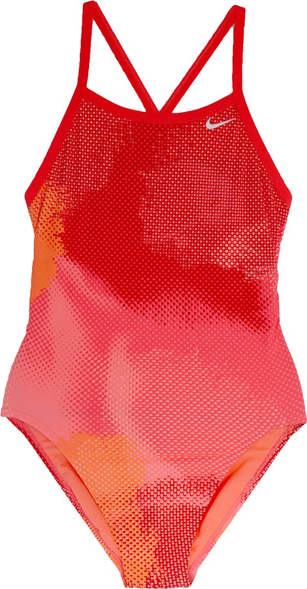 Nike Swim Haze Lingerie Crossback Tank Badpak Dames oranje/rood Maat DE 40 / US 36