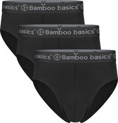 Comfortabel & Zijdezacht Bamboo Basics James - Bamboe Slips (Multipack 3 stuks) Heren - Onderbroek - Ondergoed - Zwart - XL