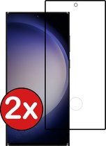 Samsung S23 Ultra Protecteur d'écran en Tempered Glass 3D - Samsung Galaxy S23 Ultra Protecteur d'écran 3D Full Cover - PACK DE 2