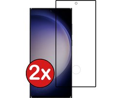 Screenprotector - 2 Stuks - Geschikt voor Samsung Galaxy S23 Ultra - Full Cover - Beschermglas - Gehard Glas - Tempered Glass - Screen Protector