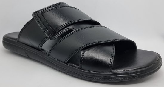 VIVO - Heren Slippers - Grote Maten - Zwart - Maat 45