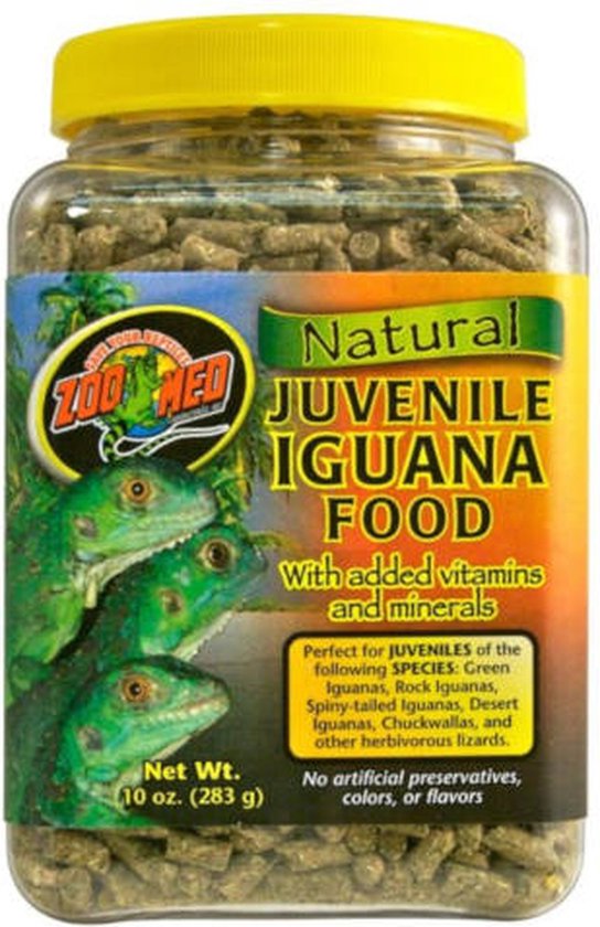 Zoo Med All Natural Iguana Food Juvenile - Voer voor Jonge Leguanen - 283gr