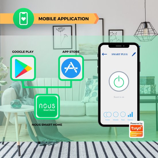 EIGHTREE Zigbee stopcontact met stroomverbruikmeting, 16 A, spraakbediening, tijdschema en timer, Zigbee Hub vereist, Zigbee Smart stopcontact, compatibel met Home Assistant, SmartThings, Alexa
