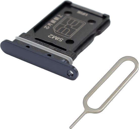 MMOBIEL Dual Sim Kaart Houder Geschikt voor OnePlus Nord - 6.44 inch Zwart Incl. Sim Pin