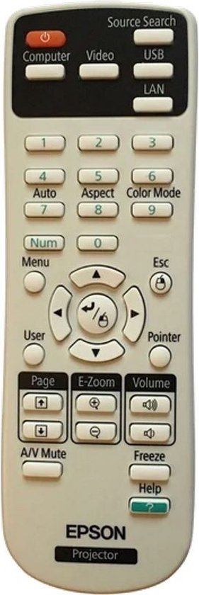 Télécommande EPSON EB-430, code article 1547200 / 154720000 / 154720001