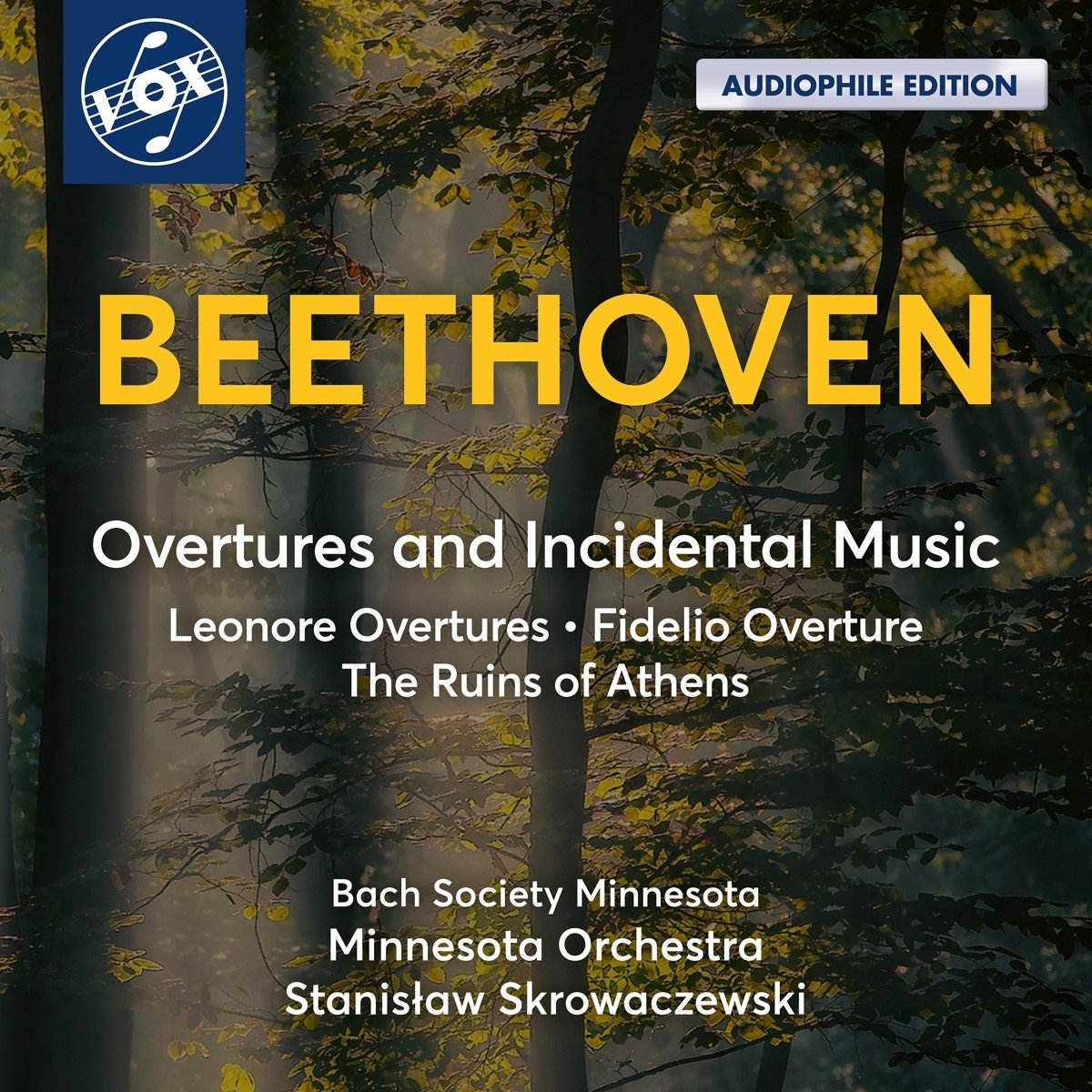 Minnesota Orchestra, Bach Society Of Minnesota - Beethoven: Overtures & Incidental Music (CD)