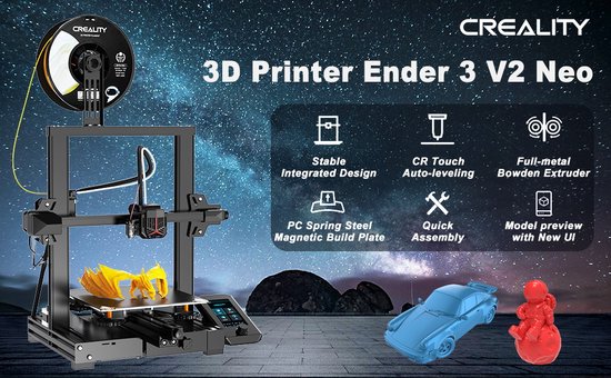 Creality Ender 3 V3 SE Imprimante 3D, Mise à Niveau Automatique CR