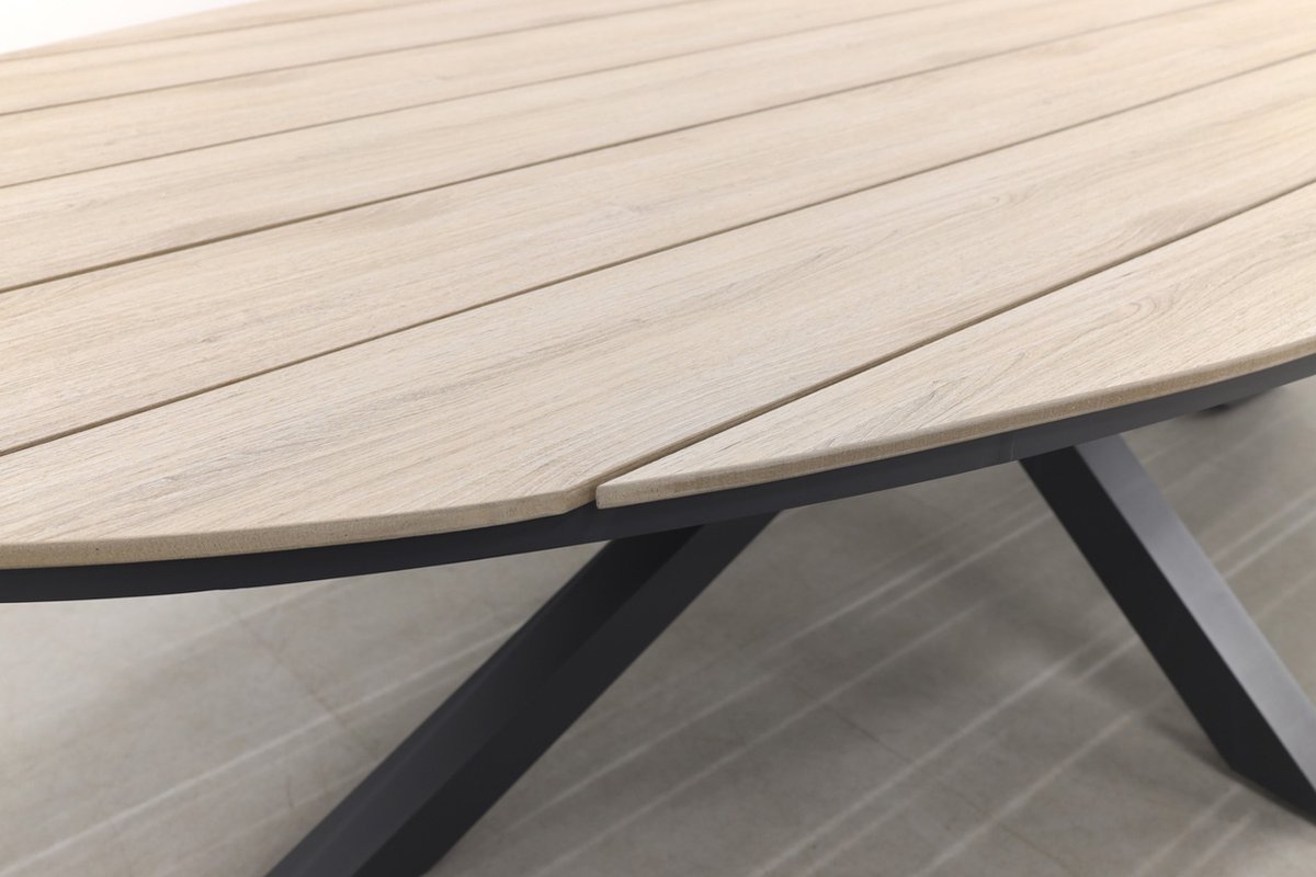 Hartman Napoli Xerix / GI Edison 280x140 cm. tafel - ovale verstelbare tuinset – foto 2