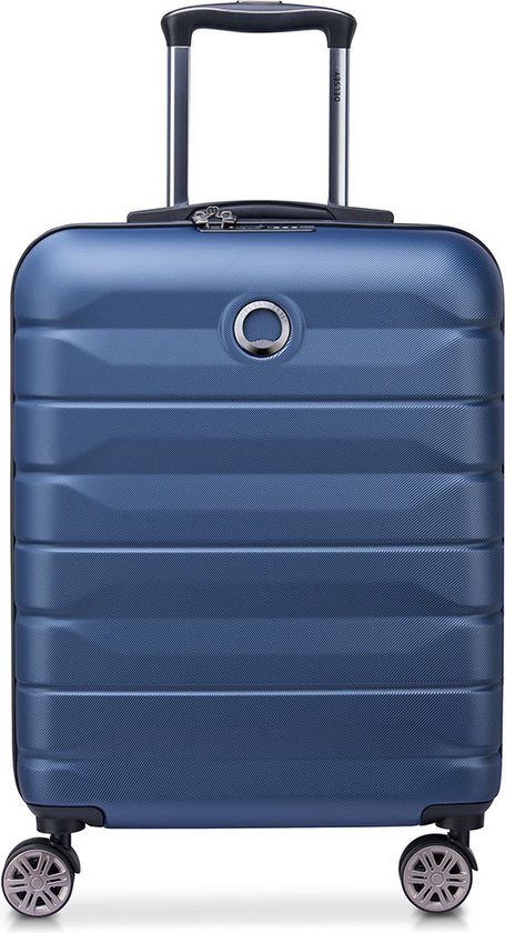 Delsey Handbagage harde koffer / Trolley / Reiskoffer - Air Armour - 55 cm  - Blauw | bol.com