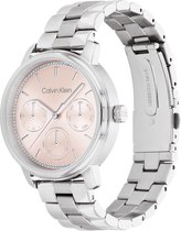 Calvin Klein CK25200176 Shimmer Dames Horloge - Mineraalglas - Staal - Zilver - Ø 38 mm - Quartz - Vouw/Vlindersluiting - 3 ATM (spatwater)