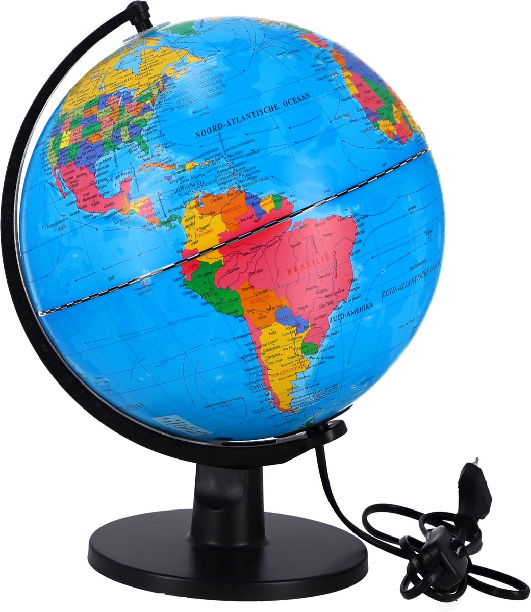 Globe met LED Licht - Nederlands - 25 cm - Basic