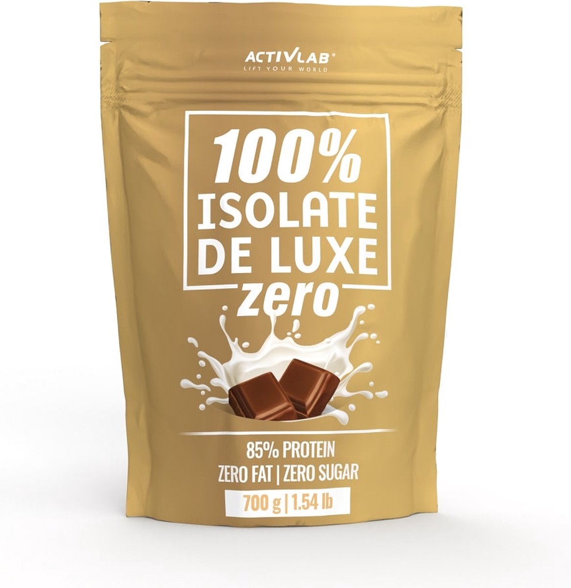 Activlab - 100% Whey Isolate De Luxe Zero - 85g protein - Eiwit Poeder - Whey-Isolaat - Suikervrij/Vetvrij - 700g - Chocolade
