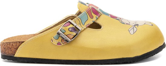 GOBY - Girafe - Sabots pour femmes - Slippers - Pantoufles - Sabots - Haute Qualité - Fait Main - Imprimé Animal - Taille 42