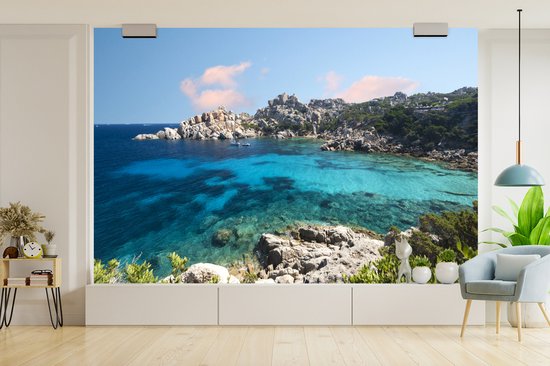Le littoral aux fotobehang eau turquoise claire