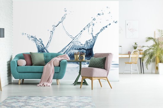 Gouttes d'eau avec une touche de fotobehang