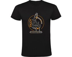 Microbiologie Heren T-shirt | wetenschap | microbioloog | arts | bacterie | gist | virus | Zwart