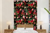 Behang - Fotobehang Bloemen - Vintage - Rozen - Breedte 225 cm x hoogte 350 cm