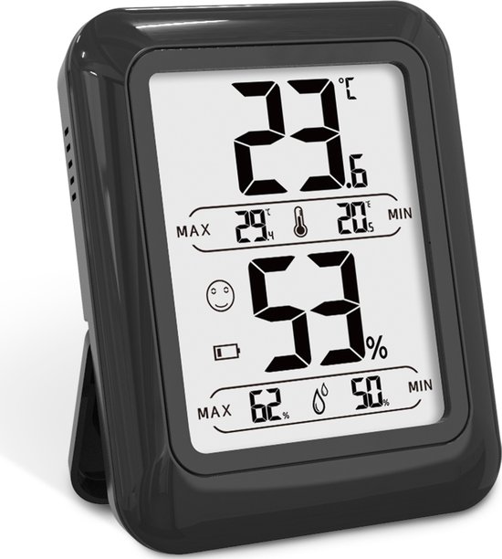 Strex Digitale Thermo Hygrometer Zwart