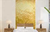 Behang - Fotobehang Gouden glitter achtergrond - Breedte 120 cm x hoogte 240 cm