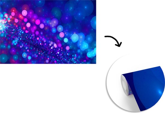 Géométrie pourpre avec des lumières fotobehang