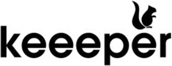 Keeper logo met een eekhoorn.