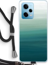Case Company® - Hoesje met koord geschikt voor Xiaomi Redmi Note 12 Pro 5G hoesje met Koord - Ocean - Telefoonhoesje met Zwart Koord - Bescherming aan alle Kanten en Over de Schermrand