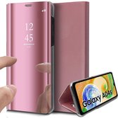 Hoesje geschikt voor Samsung Galaxy A04s / A13 5G - Book Case Spiegel Roségoud