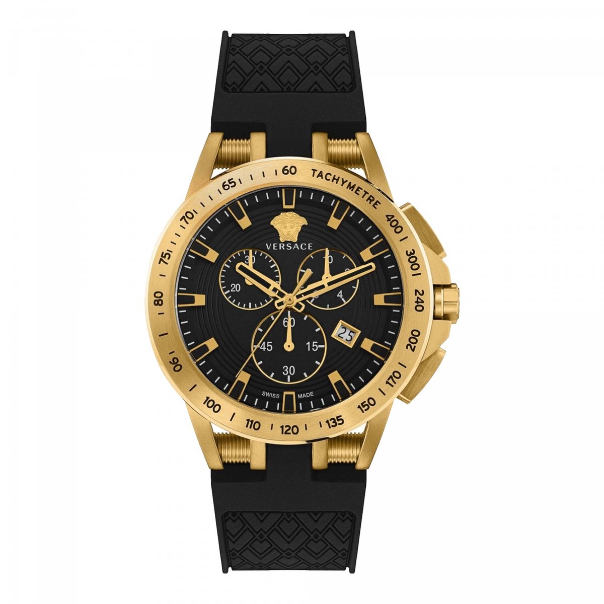 Herrie Buiten adem Refrein Versace VE3E00321 horloge mannen - Roestvrij Staal - goud | bol.com