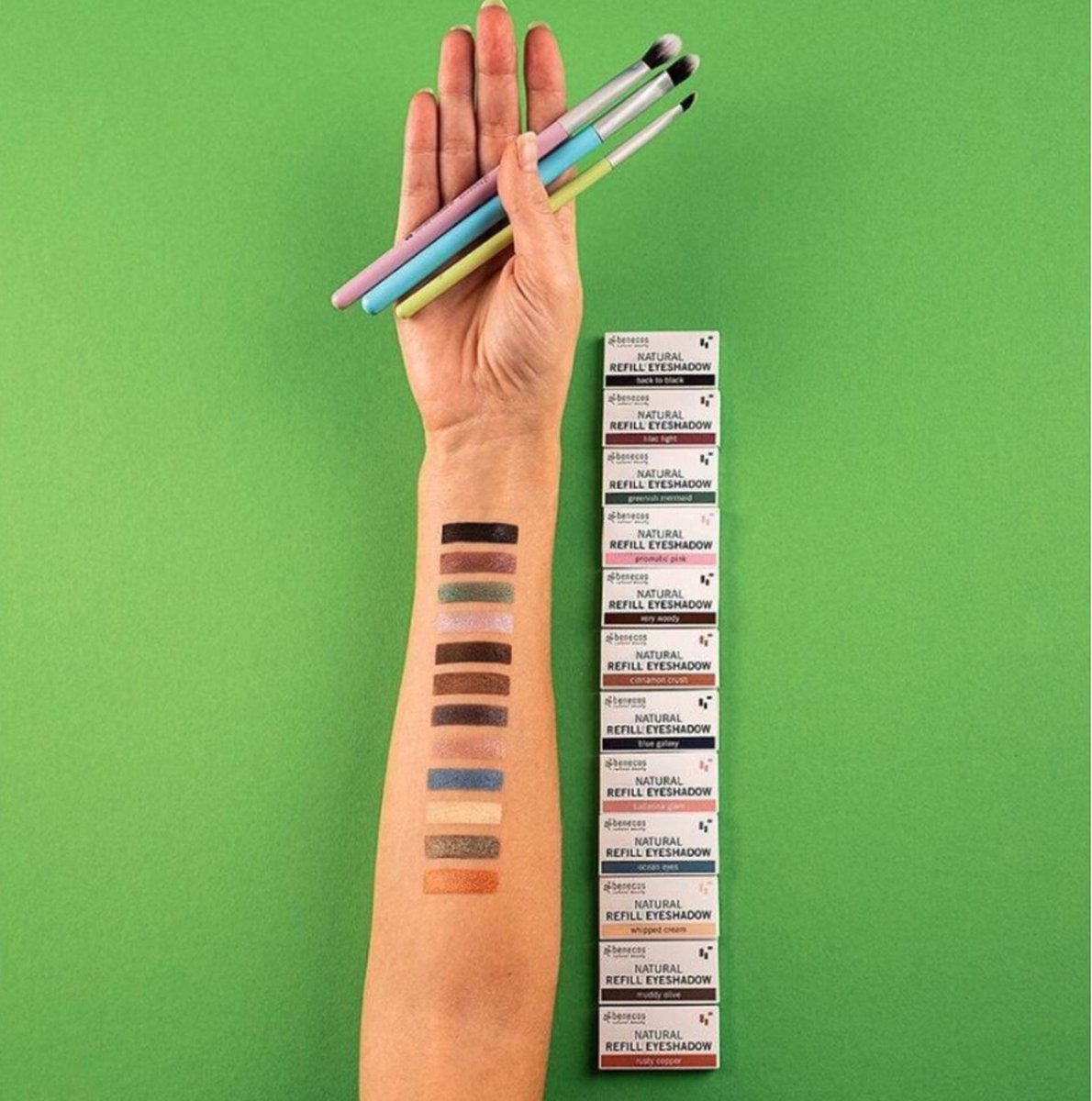 Benecos Refill Oogschaduw Muddy Oliv