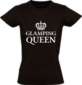 Glamping Queen Dames T-shirt | kamperen | caravan | camping | vakantie
