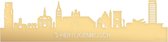 Skyline 's-Hertogenbosch Goud Metallic - 100 cm - Woondecoratie - Wanddecoratie - Meer steden beschikbaar - Woonkamer idee - City Art - Steden kunst - Cadeau voor hem - Cadeau voor haar - Jubileum - Trouwerij - WoodWideCities