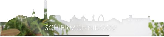 Standing Skyline Schiermonnikoog Spiegel - 60 cm - Woondecoratie design - Decoratie om neer te zetten en om op te hangen - Meer steden beschikbaar - Cadeau voor hem - Cadeau voor haar - Jubileum - Verjaardag - Housewarming - Interieur -