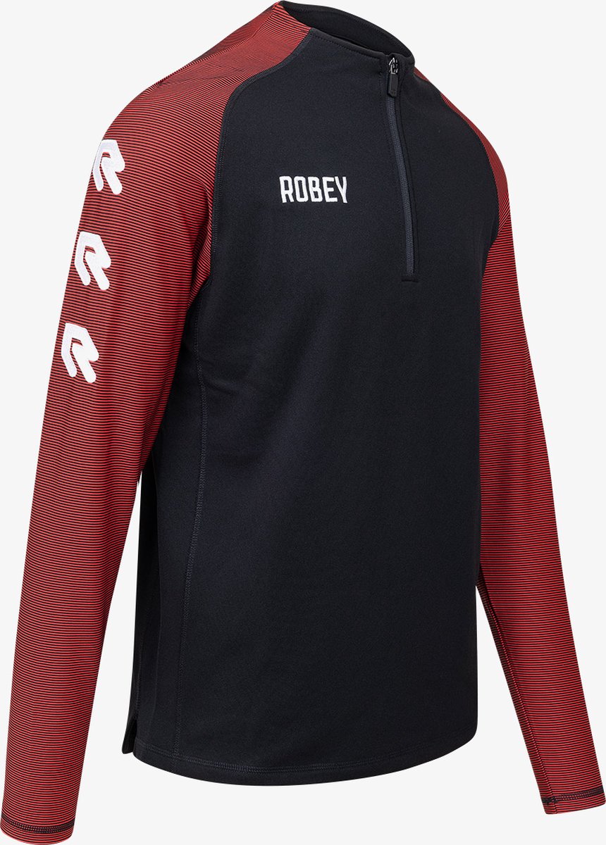 Robey Performance Ziptop Heren - Zwart / Rood | Maat: 4XL