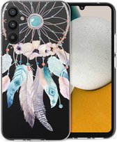 iMoshion Hoesje Siliconen Geschikt voor Samsung Galaxy A34 (5G) - iMoshion Design hoesje - Meerkleurig / Dreamcatcher