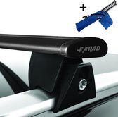 Dakdragers geschikt voor Volvo V70 Stationwagon 2007 t/m 2016 - Wingbar zwart inclusief dakdrager opbergtas