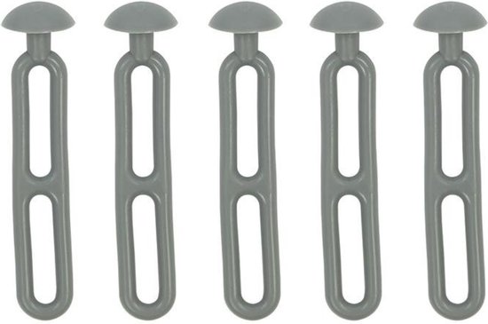 ProPlus Trapspanner met Knoop - 10.5 cm - Grijs - 5 stuks