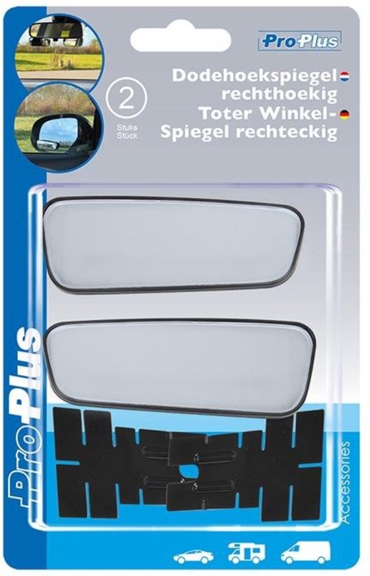 ProPlus Rechthoekige dodehoekspiegels - breedhoek zicht - 36 x 95 mm - set van 2 van ProPlus — afbeelding 2