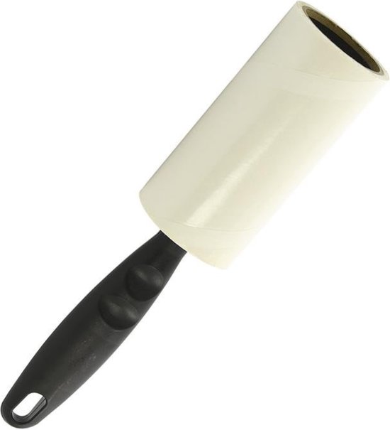 ProPlus Kledingroller - Inclusief 50 kleefvellen - Verwijdert pluizen, stof en dierenhaar - Wit