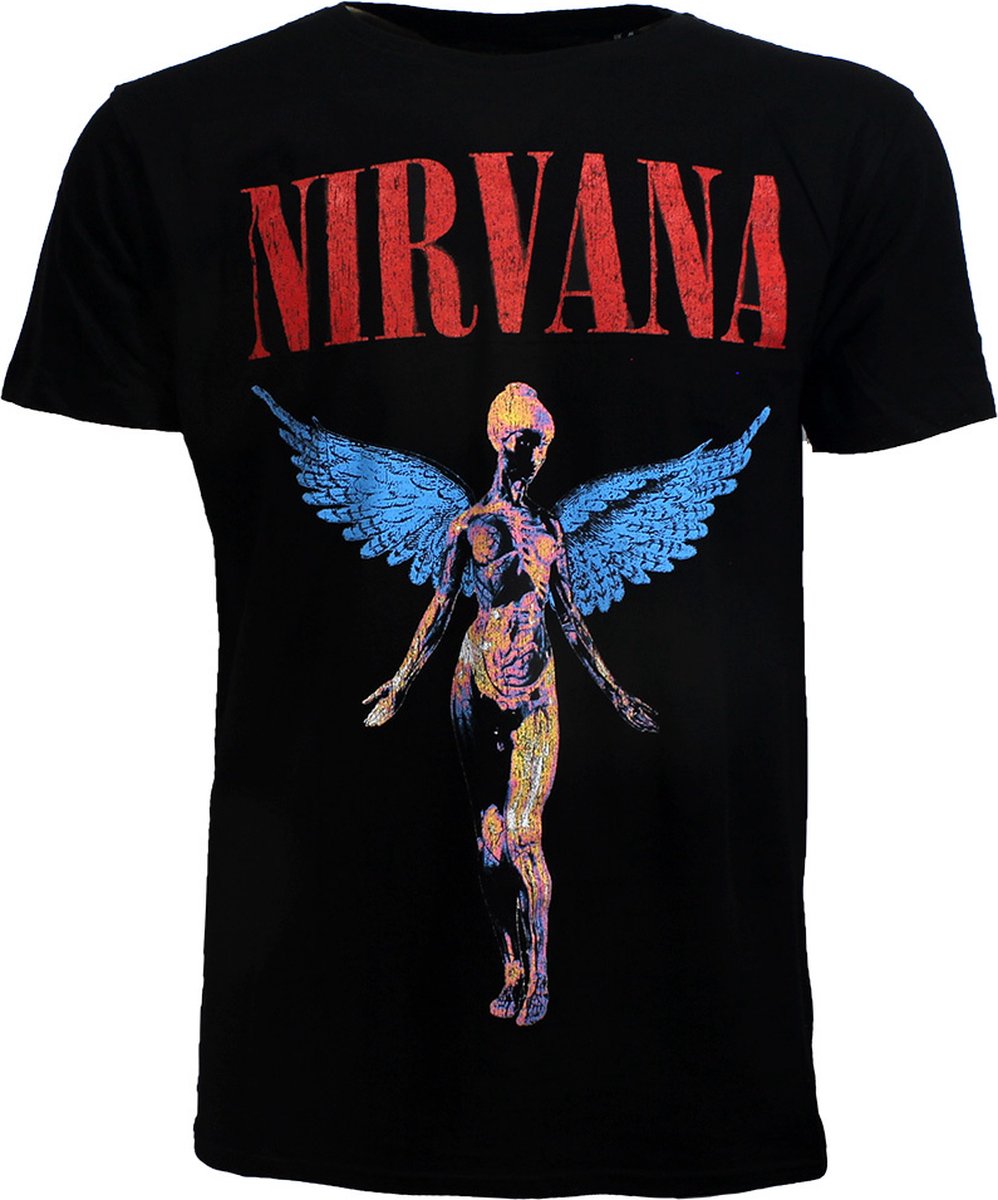 Nirvana In Utero Angelic T-Shirt - Officiële Merchandise - M