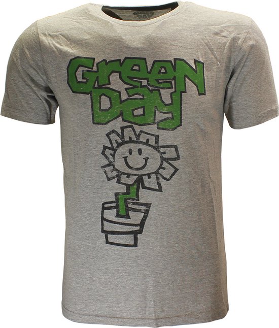 Green Day Flower Pot T-Shirt - Officiële Merchandise