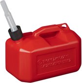 ProPlus Jerrycan 5 Liter - Kunststof - Rood - UN-Gekeurd - Laag Model