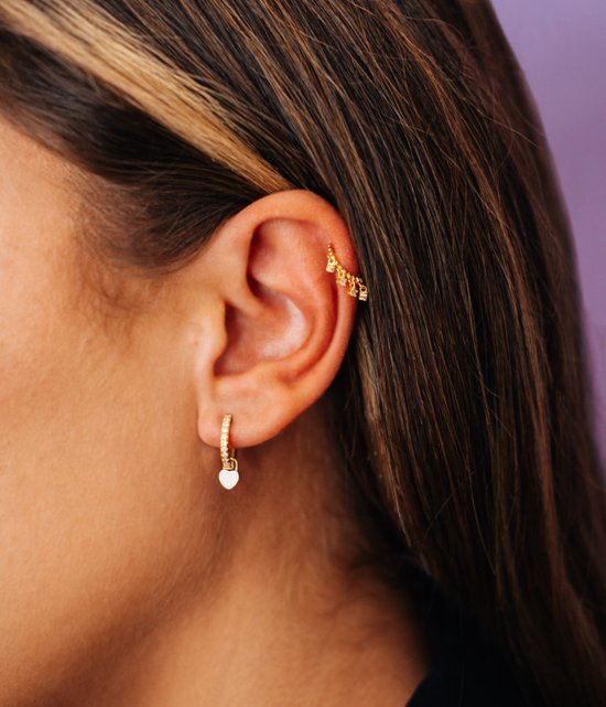 5 Stuks Verstelbare Oormanchetten Oorbellen Verguld Niet-Piercing Kraakbeen Clip