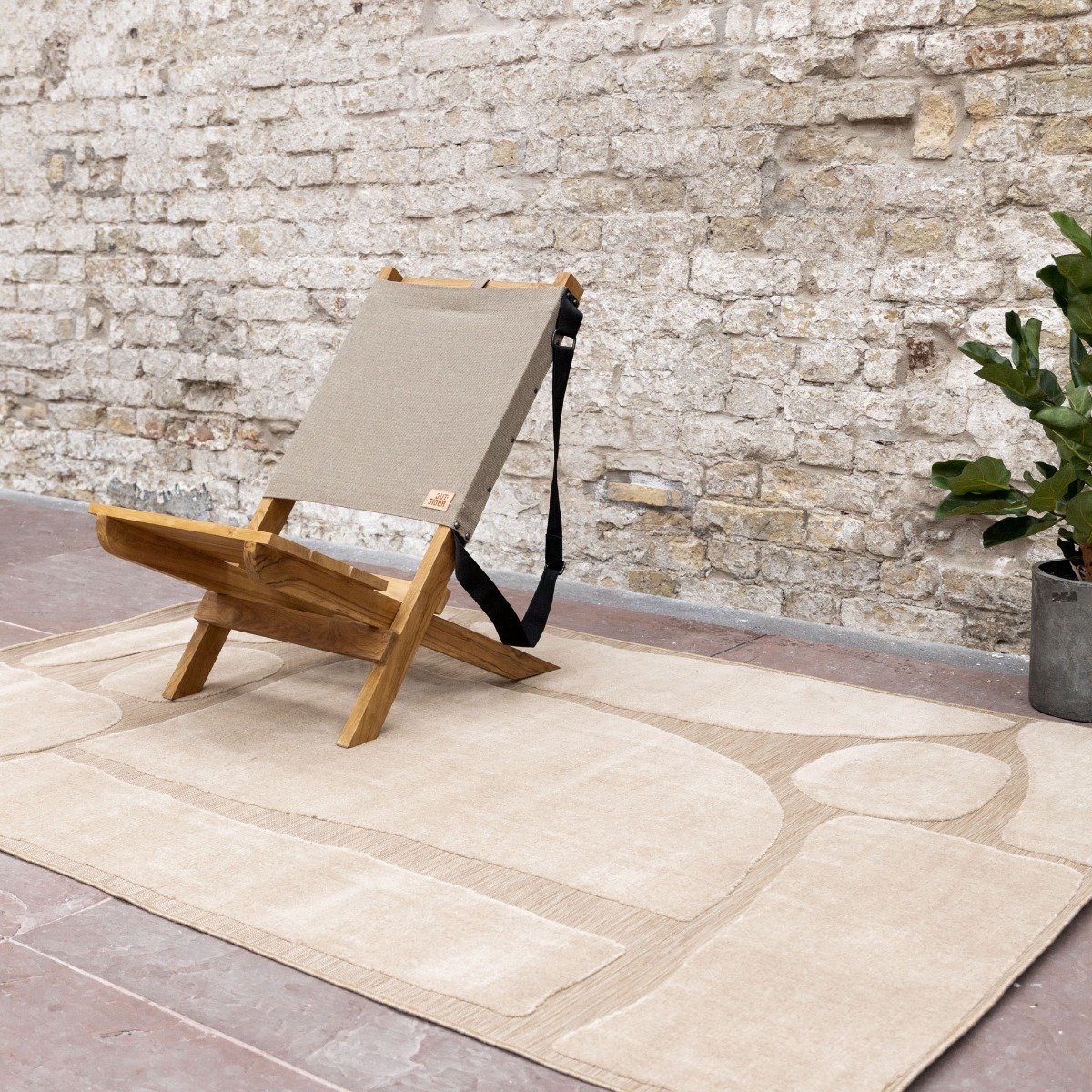 Buitenkleed Stone Bruin Interieur05 - 200 x 290 cm - (L)